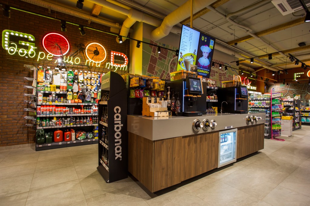 KLO gas station interior design