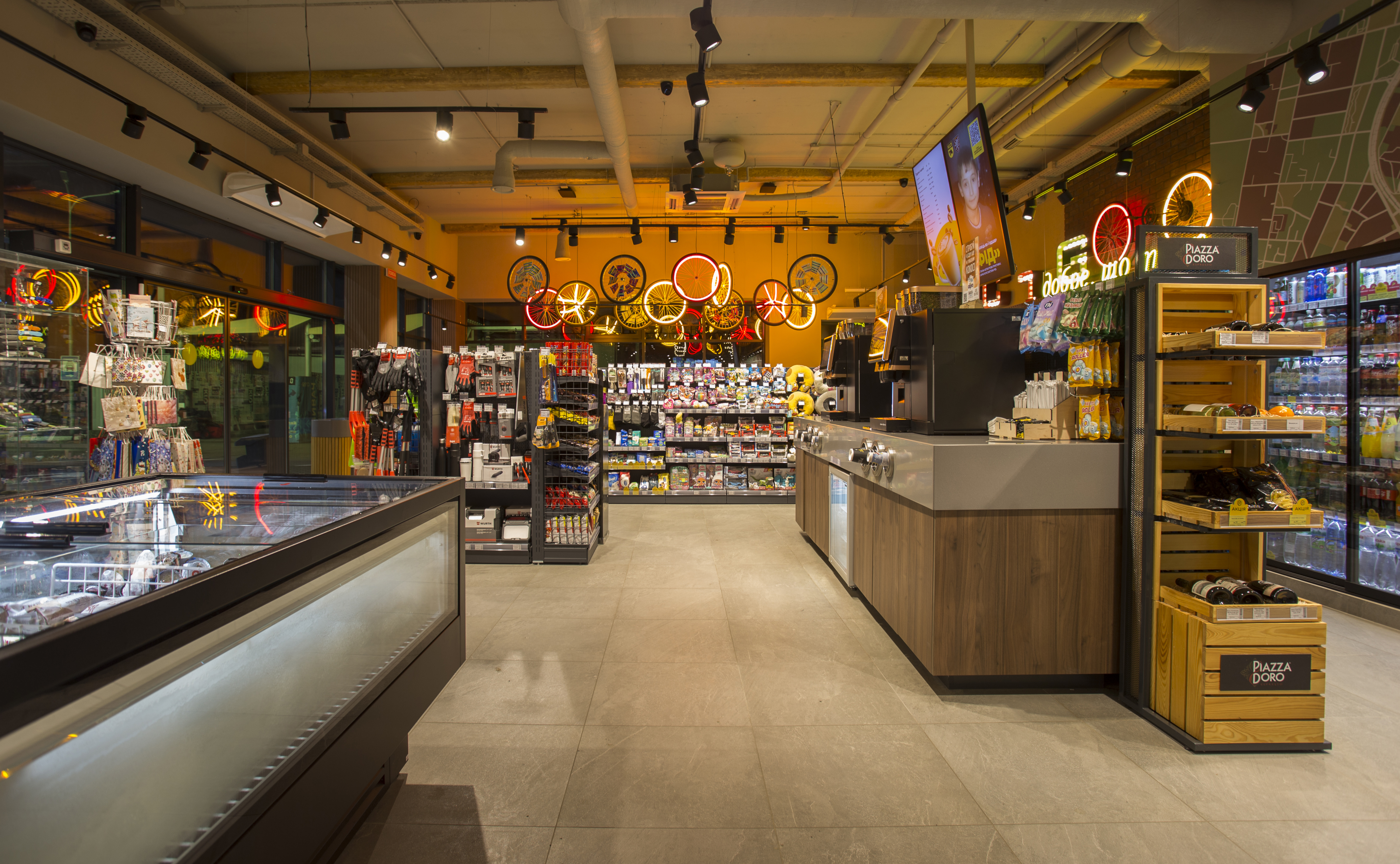 KLO gas station interior design