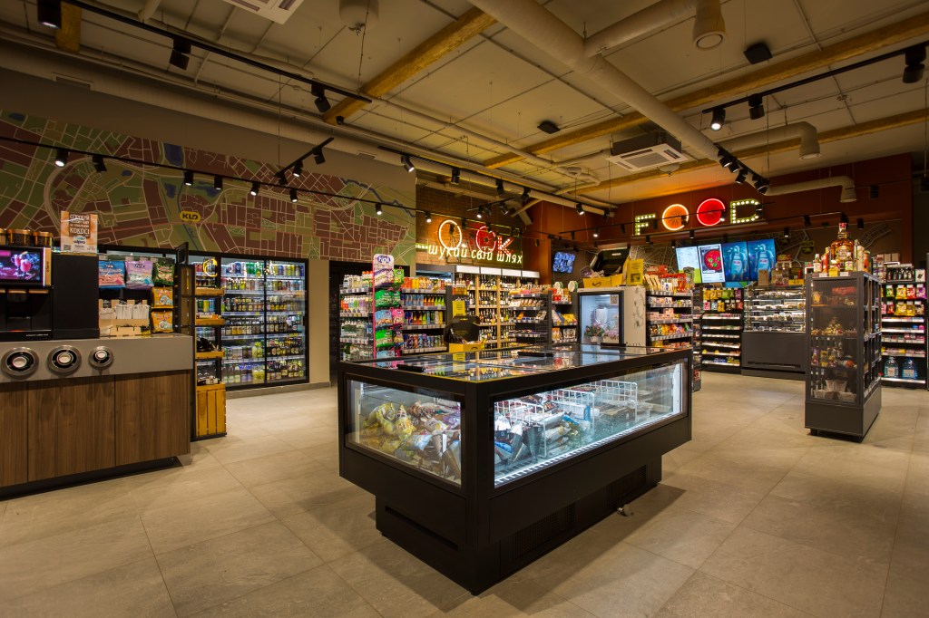 KLO gas station interior design