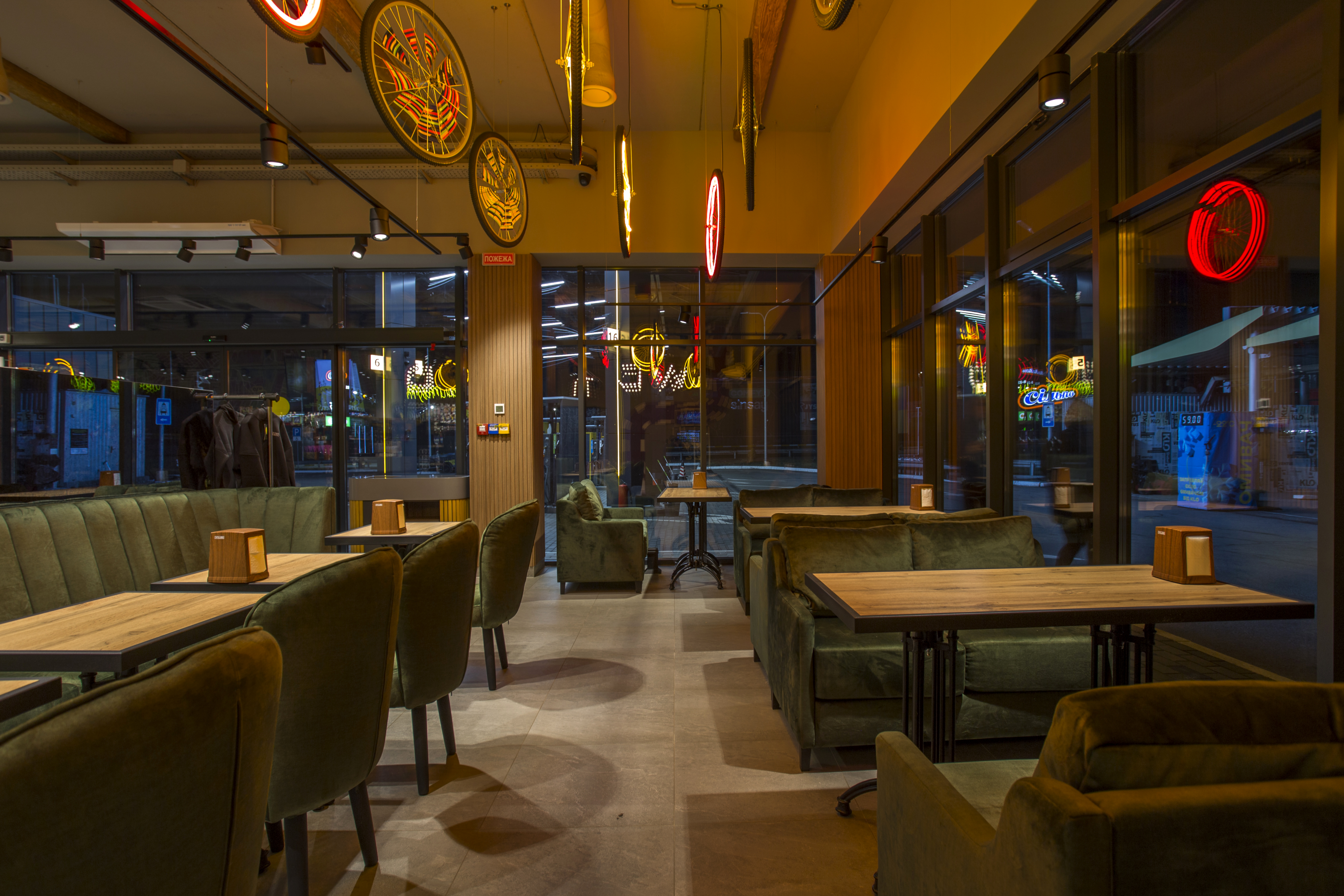 KLO gas station interior design