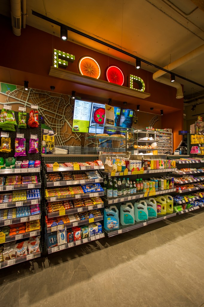 KLO gas station interior design