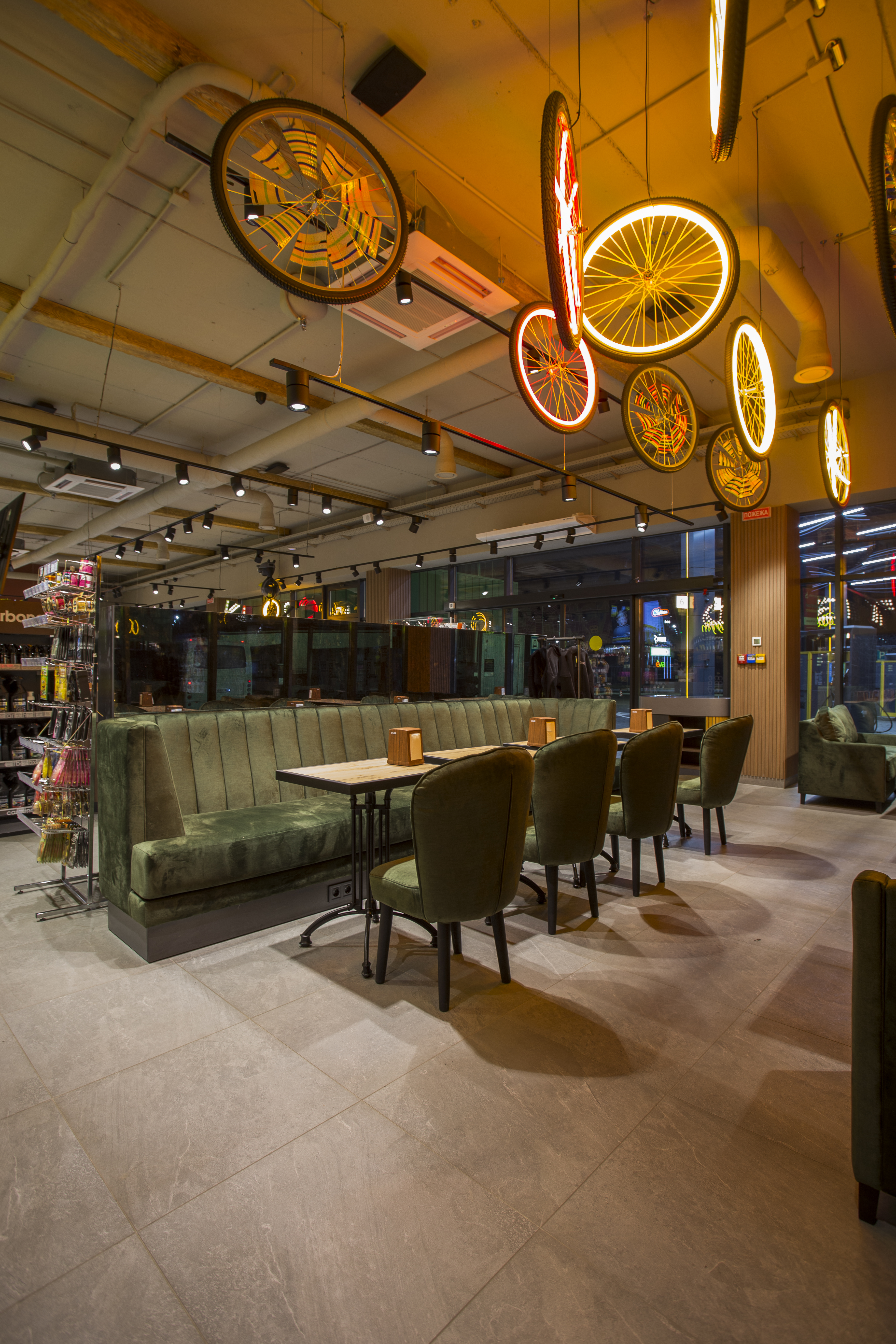 KLO gas station interior design