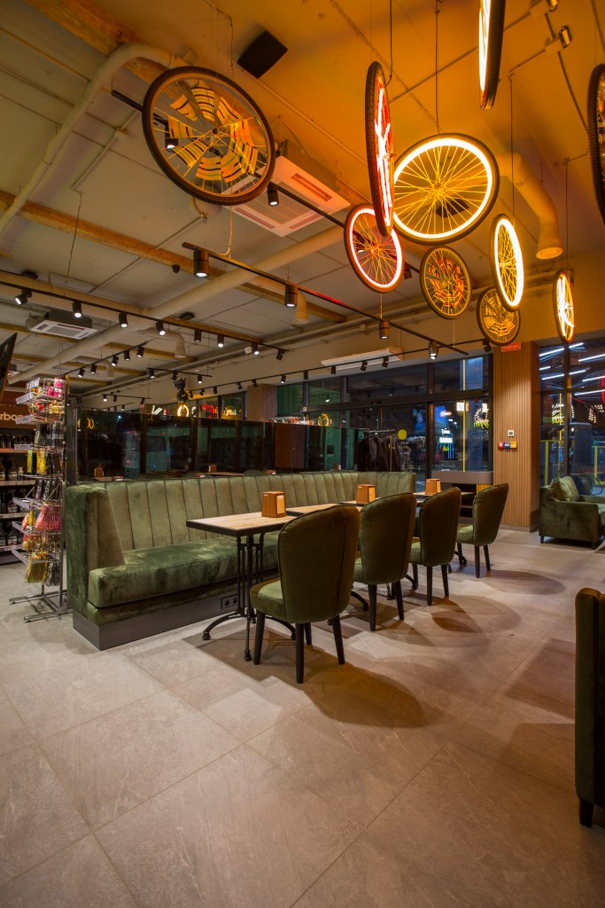 KLO gas station interior design